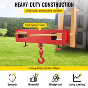 Load image into Gallery viewer, SucceBuy Forklift Lifting Hoist Swivel Hook Mobile Crane 4400 lbs 2 Ton Lift Mobile Crane Attachments for Garage Workshop