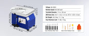 Charger l'image dans la visionneuse de galerie, Amocart 11in Pottery Wheel Ceramic Forming Machine Adjustable 60-300RPM Speed Handle Foot Pedal Control ABS Detachable Basin
