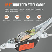 Load image into Gallery viewer, SucceBuy Come Along Winch 2/4/5 Ton Pulling Capacity Heavy Duty Ratchet Automotive Hoist Power Cable Puller for Vehicle Rescue - AMOCART