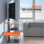 Load image into Gallery viewer, SucceBuy TV Stand Mount Swivel Tall TV Stand for 32-65/70 inch TV Height Adjustable Portable Floor TV Stand Max VESA 600 x 800mm