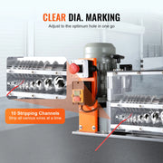 Load image into Gallery viewer, Amocart Electric Wire Stripping Machine Cable Stripper Peeler 750W 1.5-32mm 10 Channels Acrylic+Aluminum Scrap Copper Recycling