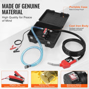 Load image into Gallery viewer, Amocart Fuel Transfer Pump 12V DC 10 GPM 1/4 HP Portable Electric Diesel Transfer Pump with Automatic Shut-Off Fuel Nozzle Box