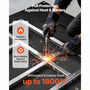 Load image into Gallery viewer, SucceBuy Welding Blanket 4 x 6/6 x 8 FT Silicone Coated Fiberglass Welding Blanket Flame Retardant Insulation Mat with Grommets - AMOCART