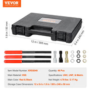 Load image into Gallery viewer, Amocart Thread Chaser Set UNC UNF Metric Thread Restorer Rethreading Tool Kit Heat Treated Steel for Mechanics DIY Enthusiast