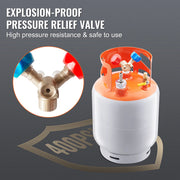 Load image into Gallery viewer, Amocart 30 lbs Refrigerant Recovery Tank with Float Switch Reusable AC Recovery Tank HVAC for All Refrigerant Prevent Overflow