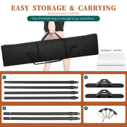 Bild in Galerie-Viewer laden, Double-Crossbar Backdrop Background Stand Frame Support System For Photography Photo Studio Video Muslin Green Screen