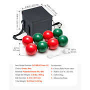 Bild in Galerie-Viewer laden, Amocart Bocce Ball Set 8 Resin Balls with Pallino Carry Bag and Measuring Rope Multi Color for Beach Lawn and Backyard Games