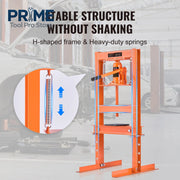 Load image into Gallery viewer, SucceBuy Hydraulic Shop Press 6T H-Frame Hydraulic Garage/Shop Floor Press Press with Plates for Garage - AMOCART