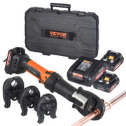 Load image into Gallery viewer, SucceBuy Pro Press Tool 18V Electric Pipe Crimping Tool for 1/2" 3/4" 1" Copper Pipes Press Tool Kit with 3 Jaws 2Pcs Battery