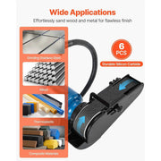 Load image into Gallery viewer, Amocart Sanding BeltsBelt Sander Sanding Belts 6PCS(Each of 120 240 400 600 800 1000 Grits)Silicon Carbide for Knife Sharpening