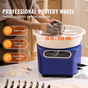 Bild in Galerie-Viewer laden, Amocart Pottery Wheel 11 inch Pottery Forming 450W Electric Wheel for Pottery Direct Drive Ceramic Wheel for DIY Art Craft Blue