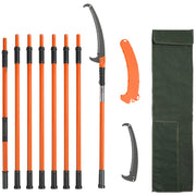 Load image into Gallery viewer, Manual Pole Saw Extendable Tree Pruner Sharp Steel Blade for Branches Trimming with Lightweight Aluminum Alloy Handle