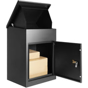 Bild in Galerie-Viewer laden, SucceBuy Package Delivery Boxes Galvanized Steel Wall Mount Waterproof Mailbox with Coded Lock Anti Theft Baffle for Curbside
