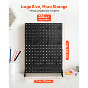 Load image into Gallery viewer, SucceBuy 1/2Sets Pegboard Display Stand 17x13in Tabletop Steel Peg Board Panel with 15 Hooks for Grocery Retail Jewelry Store - AMOCART