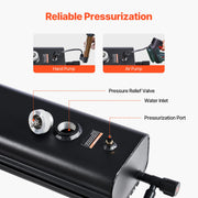 Load image into Gallery viewer, SucceBuy Roof Rack Water Tank Multi-Dispensing Outdoor Tank High-Capacity Aluminum Tank with Pressurization Port Fit for Trunk