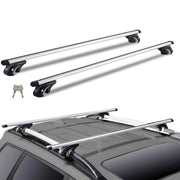 Load image into Gallery viewer, Amocart Roof Rack Crossbar Aliuminum Roof Rail Crossbar Baggage Luggage Carrier 200LBS Top Roof Crossbar Silver Black