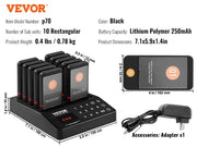 Load image into Gallery viewer, Amocart Restaurant Pager System Wireless Range Lineup Waiting Queue Signal Customer Calling Beepers with Vibration &Flashing