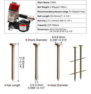 Charger l'image dans la visionneuse de galerie, Cloueur à rouleaux Ascott CN57 CN70 CN80 CN90B Pistolet de clouage pour palettes pour la fabrication de caisses, de revêtements, de clôtures, d'outils pneumatiques pour le travail du bois