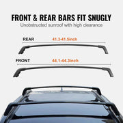 Load image into Gallery viewer, Amocart Roof Rack Cross Bars Compatible with Toyota RAV4 2019-2023 160lbs Load Capacity Aluminum Anti-Rust Crossbars with Locks