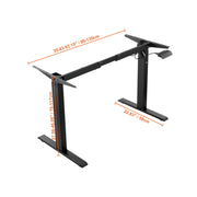 Load image into Gallery viewer, Amocart Standing Desk Frame Electric Stand Up Computer Desk Legs Ergonomic DIY Workstation Base for Home Office Black white
