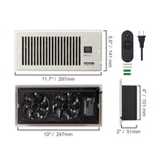 Load image into Gallery viewer, SucceBuy Booster Fan 4x12in Duct Fan 100CFM 10 Adjustable Speeds with LCD Smart Controller for Wall and Floor - AMOCART