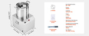 Charger l'image dans la visionneuse de galerie, SucceBuy 6 10 15L Food Processor & Vegetable Chopper Food-Grade Stainless Steel Food Processor Chopper w/2 Extra S-Curve Blade