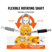 Load image into Gallery viewer, SucceBuy 100KG-2000KG Permanent Magnetic Lifter Pulling Capacity 2.5 Safety Factor Neodymium & Steel Lifting Magnet Lift Magnets