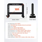 Load image into Gallery viewer, 【Upgraded】Amocart 14/15/16/18/20 FT Inflatable Projector Screen with 120W Air Blower Projector Screen for Outdoor Theater Theme