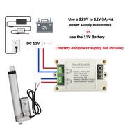 Load image into Gallery viewer, WIFI App Control 12V Linear Actuator With Bracket 750N /1000N/1500N Linear Actuator Motor Drive For Home Automation Door Control