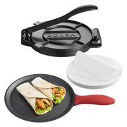 Load image into Gallery viewer, Amocart 8 10 Inch Tortilla Press Cast Iron Tortilla and Roti Maker Heavy Duty Tortilladora Press Pataconera Makers w/Handle