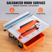Load image into Gallery viewer, SucceBuy Wet Tile Saw 7-inch 65Mn Steel Blade 3500 RPM Induction Motor Tile Cutter Wet Saw Water Reservoir 0-45 Degrees Angle - AMOCART