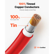 Load image into Gallery viewer, Amocart 100FT Solar Panel Extension Cable 10AWG 6mm² IP67 Waterproof Solar Extension Cable for Home Ship and RV Solar Panels