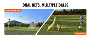 Load image into Gallery viewer, Amocart Soccer Trainer 2 IN 1 Rebounder Net Iron Soccer Practice Equipment Sports Football Rebounder Wall forTeam Solo Training