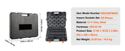 Load image into Gallery viewer, Amocart 1/2" Drive Impact Socket Set 6 Point Cr-V Alloy Steel for Auto Repair Easy-to-Read Size Markings Rugged Construction
