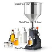 Charger l'image dans la visionneuse de galerie, Amocart A03 5-50ml/5-100ml Manual Liquid Filling Machine Paste Bottle Filler Adjustable with Hopper for Juice Shampoo Honey