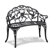 Load image into Gallery viewer, Outdoor Bench Wooden Metal Garden Bench for Outdoors 480 lbs Load Capacity Bench Outdoor Garden Park Bench