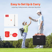 Charger l'image dans la visionneuse de galerie, SucceBuy 3/6/9 Hole Kids Backyard Golf Game Portable Bucket Golf Course Practice Chipping Games for Family Outdoor Sports Toys
