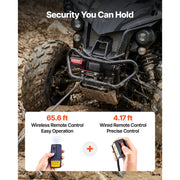 Load image into Gallery viewer, Amocart 4500LBS Electric Winch 12V ATV/UTV Winch with 39ft Steel Wire Rope Wireless & Wired Remote Control for Towing Off-Road