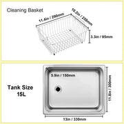 Load image into Gallery viewer, Amocart 15L Ultrasonic Cleaner Lave-Dishes Portable Washing Machine with Digital Timer Ultrasound Home Jewelry Clean Appliances