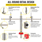 Load image into Gallery viewer, 40-200mm 40-300mm Adjustable Steel Hole Saw Cutter Kit w/ Shield Hole Cutter Drill Bit DIY Tool Sheetrock Veneer Slate