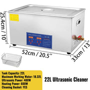Load image into Gallery viewer, SucceBuy 1.3L 2L 3L 6L 10L 15L 22L 30L Ultrasonic Cleaner Lave-Dishes Portable Washing Machine Ultrasound Home Clean Appliances