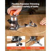 Load image into Gallery viewer, Amocart Wood Router 1HP 710W Variable Speed Palm Router Tool with Soft Start Fixed Base &1/4-Inch Collet for Woodworking Corded