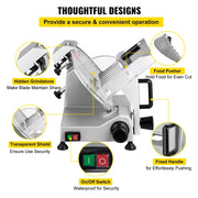 Load image into Gallery viewer, SucceBuy Electric Meat Slicer Adjustable Thickness 200W/240W/320W/340W Commercial & Home Use Food Cutter for Cheese & Meat