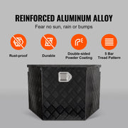 Charger l'image dans la visionneuse de galerie, Amocart Trailer Tongue Box Aluminum Alloy Tongue Box Tool Chest Heavy Duty Trailer Box Utility Trailer Tongue Box for Pickup