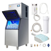 Bild in Galerie-Viewer laden, Amocart Commercial Ice Maker 400LBS/24H Ice Making Machine w/ 330.7LBS Large Storage Bin Auto Self-Cleaning Ice Maker Machine