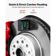 Bild in Galerie-Viewer laden, Amocart Wheel Alignment Tool Heavy Duty Toe & Camber Alignment Plates with Digital Angle Finder for Home Use Fits Car Truck SUV