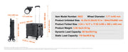 Charger l'image dans la visionneuse de galerie, SucceBuy Chariot de Courses Utilitaire Pliable, Caddie Pliant Portable avec Poignée Télescopique et Roues pour Voyage, Bureau, Jardin