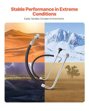 Load image into Gallery viewer, Amocart Suction Hose Tube and Reflux Line Sets AluminumAlloy an Rubber SuctionHose and Reflux Line Set Paint Sprayers Tool Part