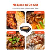 Load image into Gallery viewer, Amocart Electric Hot Pot 5 L Double-flavor Shabu Shabu Pot Non-Stick Electric Cooker with Divider Glass Lid for 6-10 People