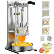Load image into Gallery viewer, SucceBuy Commercial French Fry Cutter with 4 Replacement Blades Lemon Potato Cutter for French Fries with Extended Handle - AMOCART